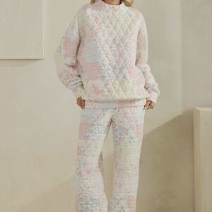 Pastel Quilted Lounge Set